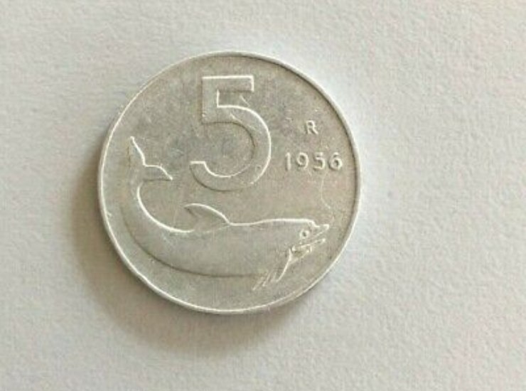 5 lire delfino 