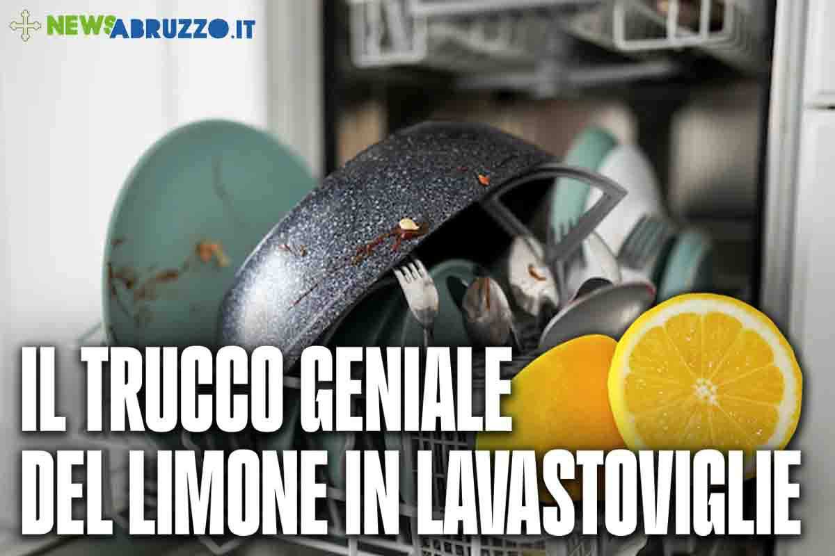 Trucco limone in lavastoviglie