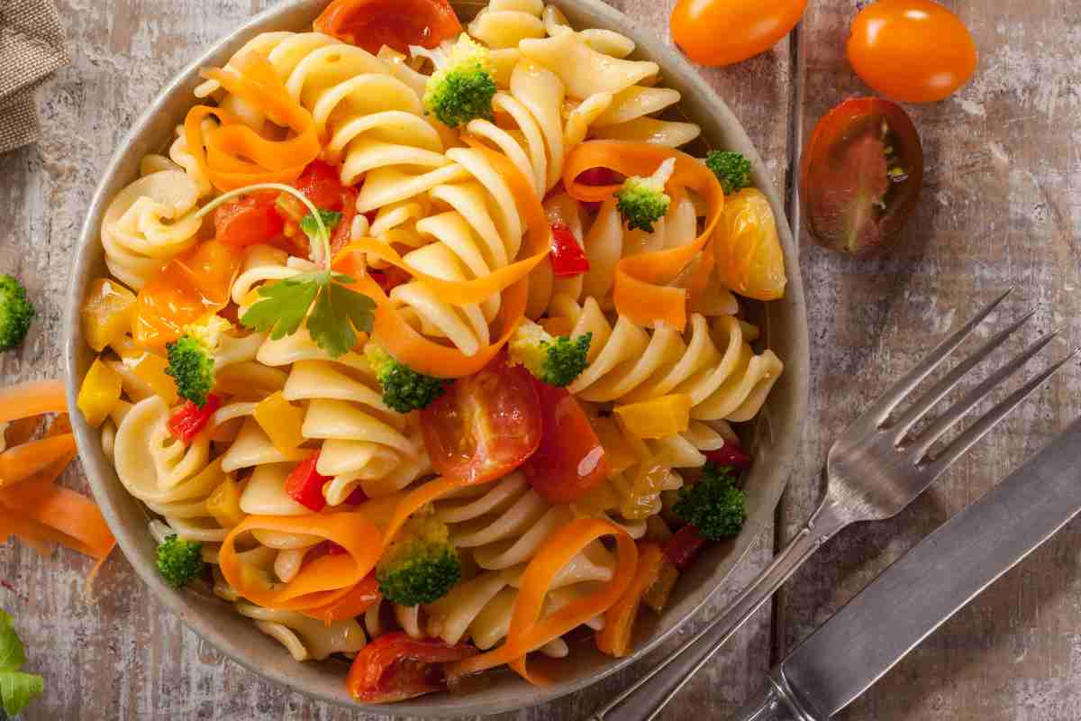 Fusilli primavera ricetta light