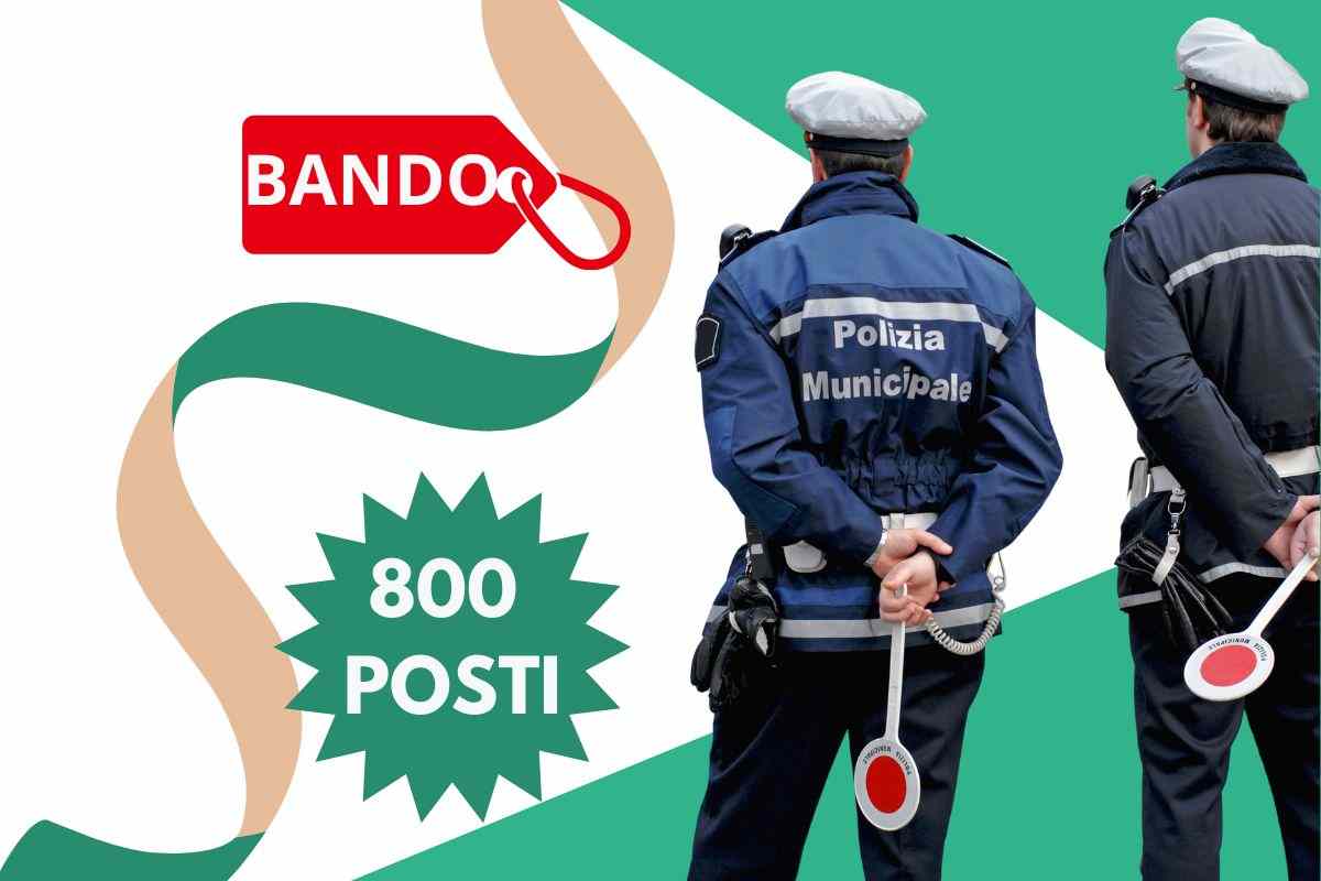 800 vigili urbani da assumere: i dettagli del prossimo bando