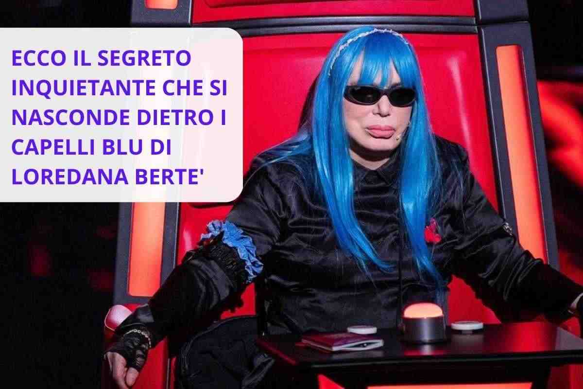 come fa loredana bertè ad avere i capelli blu