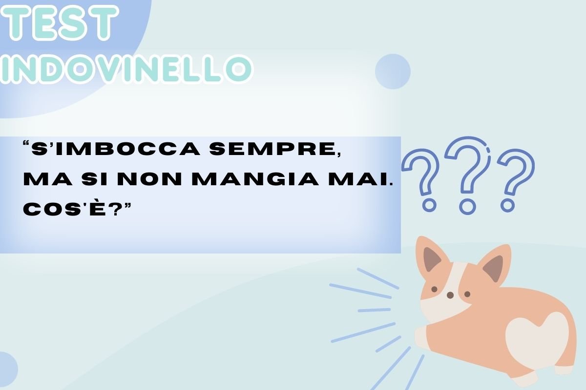 test indovinello soluzione 