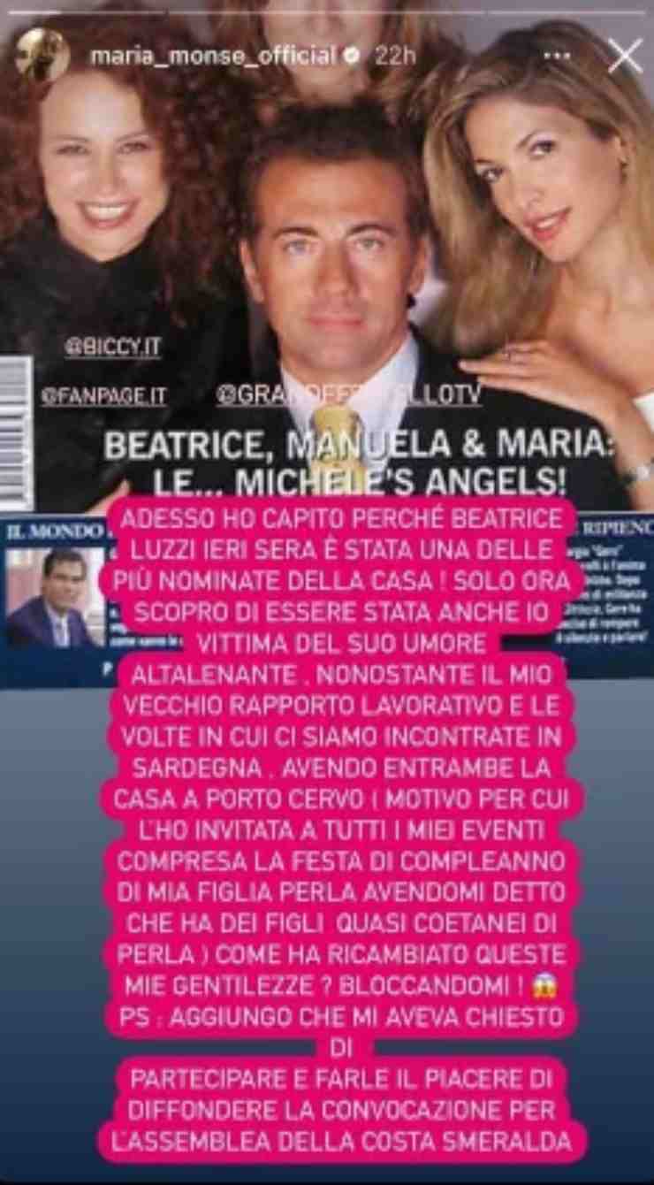 Perché Beatrice Luzzi è stata attaccata sui social