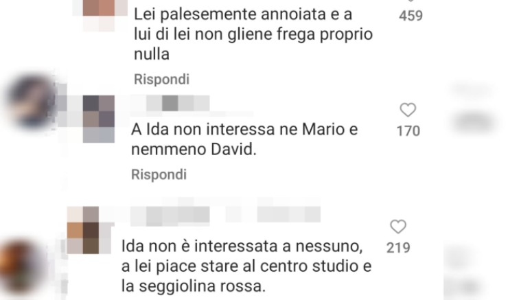 Uomini e Donne, critiche sull'esterna di Ida e David